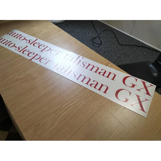 2 x Talisman GX or GL Auto Sleeper Decals various colors