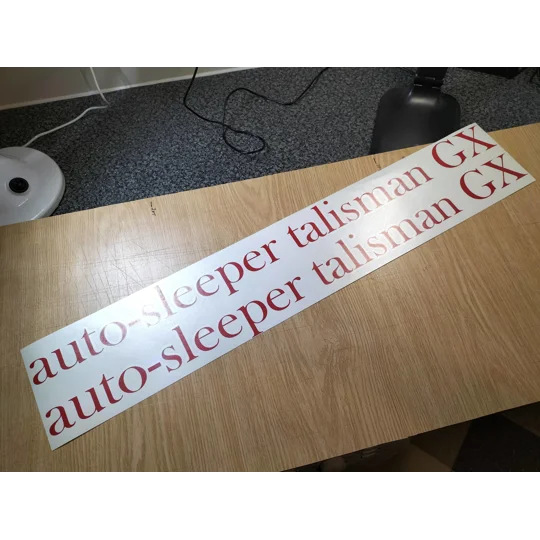 2 x Talisman GX or GL Auto Sleeper Decals various colors