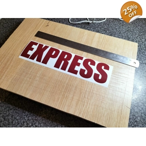 #Express Bonnet Vinyl Decal Sticker In Burgundy