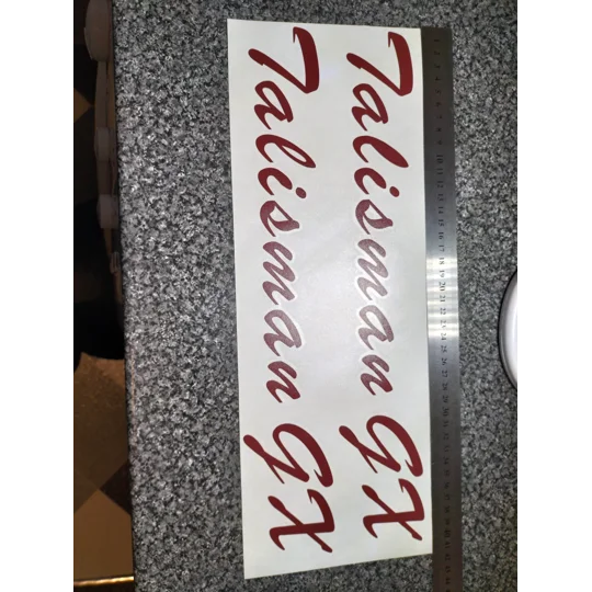 2 x Talisman GL or GX Separated Lettering