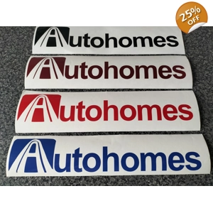 #2 x 7in Autohomes Decal With The Autohomes Logo