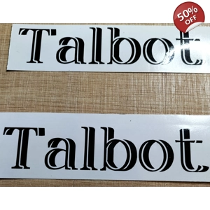 2 TALBOT Decal For Talbot Express Camper Vans In Shadow Ef..