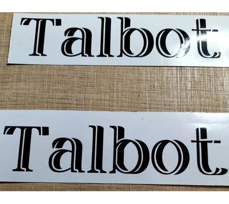 ~2 TALBOT Decal For Talbot Express Camper Vans In Shadow Effect