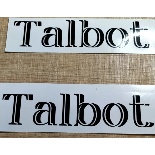 ~2 TALBOT Decal For Talbot Express Camper Vans In Shadow Effect