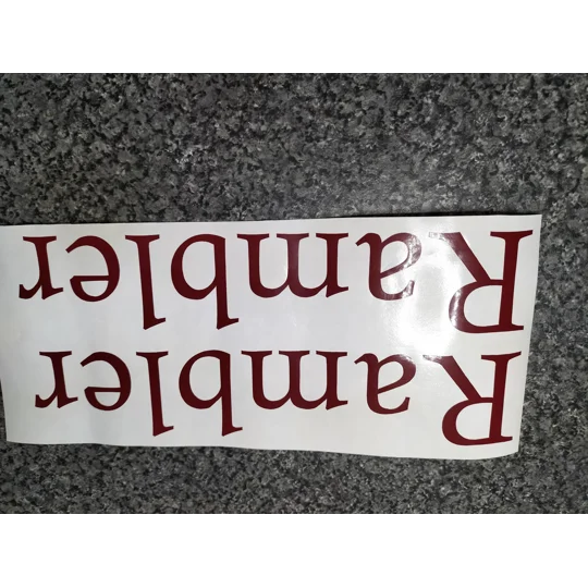 ~2 Rambler Vinyl Decals 228mm x 44mm From The Auto Sleeper