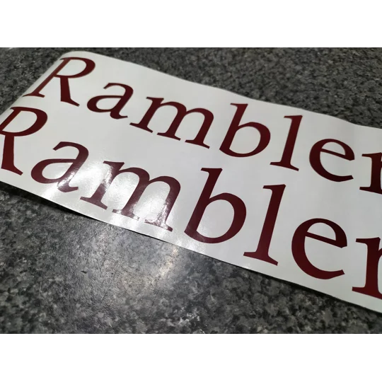 ~2 Rambler Vinyl Decals 228mm x 44mm From The Auto Sleeper