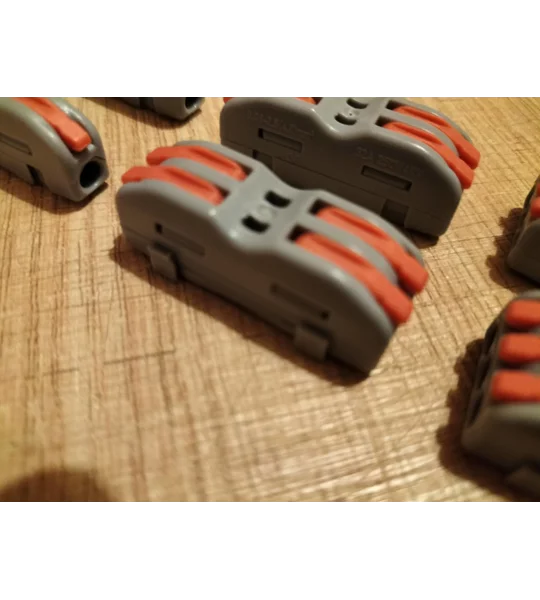 ~Set Of 6 Wire Connectors Pin Splicing Terminal Blocks, Led Strip Lighting Electric Quick Connectors