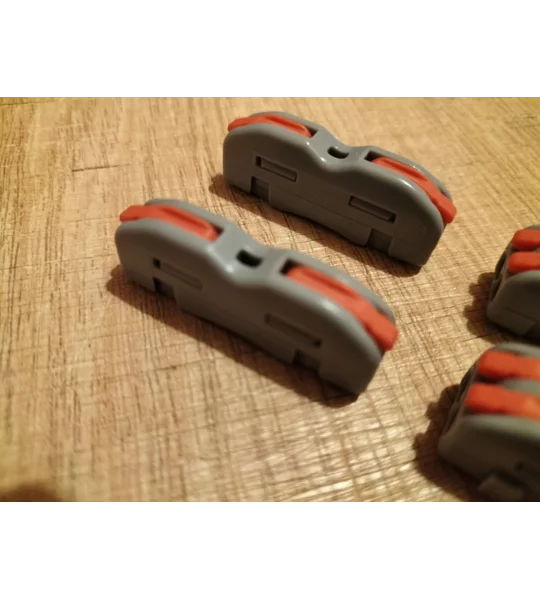~Set Of 6 Wire Connectors Pin Splicing Terminal Blocks, Led Strip Lighting Electric Quick Connectors