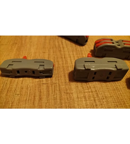 ~Set Of 6 Wire Connectors Pin Splicing Terminal Blocks, Led Strip Lighting Electric Quick Connectors