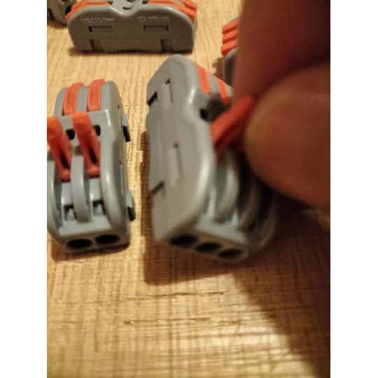 ~Set Of 6 Wire Connectors Pin Splicing Terminal Blocks, Led Strip Lighting Electric Quick Connectors