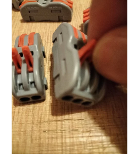 ~Set Of 6 Wire Connectors Pin Splicing Terminal Blocks, Led Strip Lighting Electric Quick Connectors