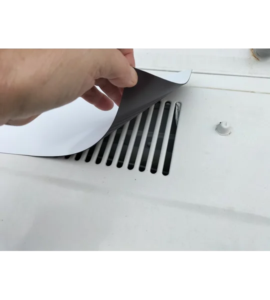 ~Single (1) White Bonet Talbot Express Vent Magnetic Covers 38cm X 14cm