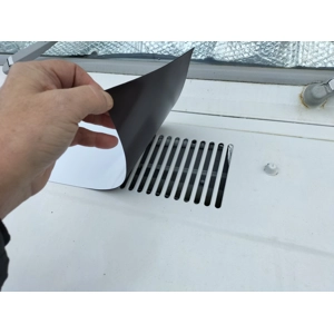 Single (1) White Bonet Talbot Express Vent Magnetic Covers 38cm X 14cm