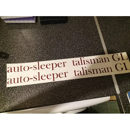 2 x Talisman GX or GL Auto Sleeper Decals various colors