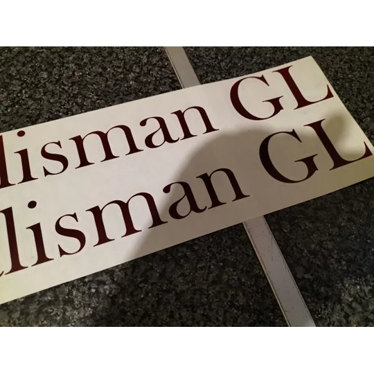 2 x Talisman GX or GL Auto Sleeper Decals various colors