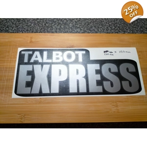 ##Talbot Express Bonnet Vinyl Decal Sticker SILVER on BLACK