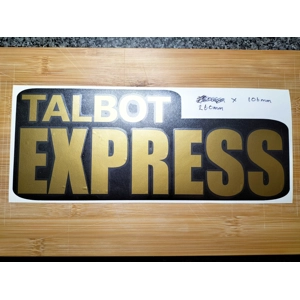 Talbot Express Bonnet Vinyl Decal Sticker GOLD on BLACK