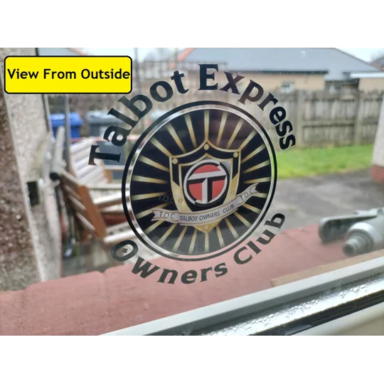 ~New Windscreen Talbot Express Members Logo Decal