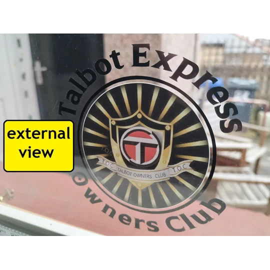 ~New Windscreen Talbot Express Members Logo Decal