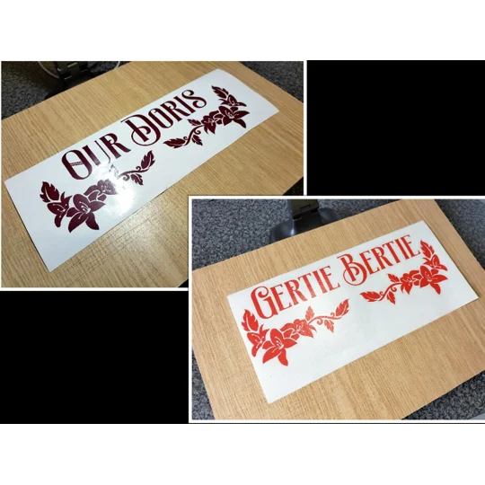 Any Name Your Camper / Motorhomes Name In Vinyl Decal