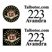 No Border 2 NEW, Vinyl Decal Members Numbers