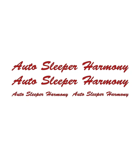 ~Set Of 4 x Auto Sleeper Harmony Decals