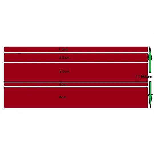 4ft Length Design " D " 18CM WIDE Motorhome Camper Decal Stripe