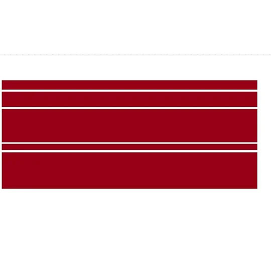 4ft Length Design " D " 18CM WIDE Motorhome Camper Decal Stripe