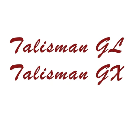 2 x Talisman GL or GX Separated Lettering