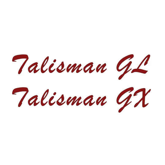 2 x Talisman GL or GX Separated Lettering
