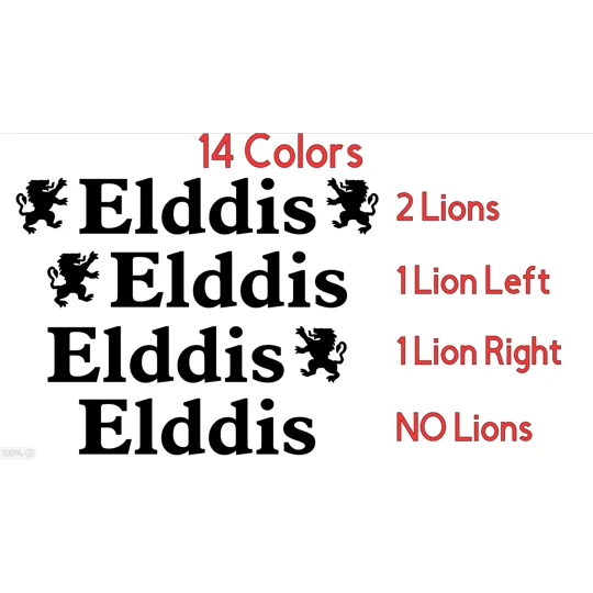 #Elddis Motorhome Vinyl Decal With Choice Of Lions