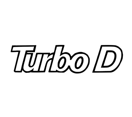 Turbo D Vinyl Decal ( Capri sold separately )