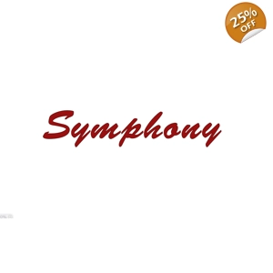 #1 Symphony Decal From Auto Sleeper Split Lettering