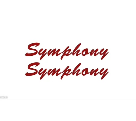 ~2 Symphony Decal From Auto Sleeper Split Lettering