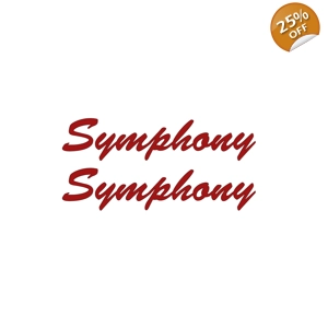 #2 Symphony Decal From Auto Sleeper Joined Lettering