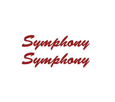 ~2 Symphony Decal From Auto Sleeper Joined Lettering