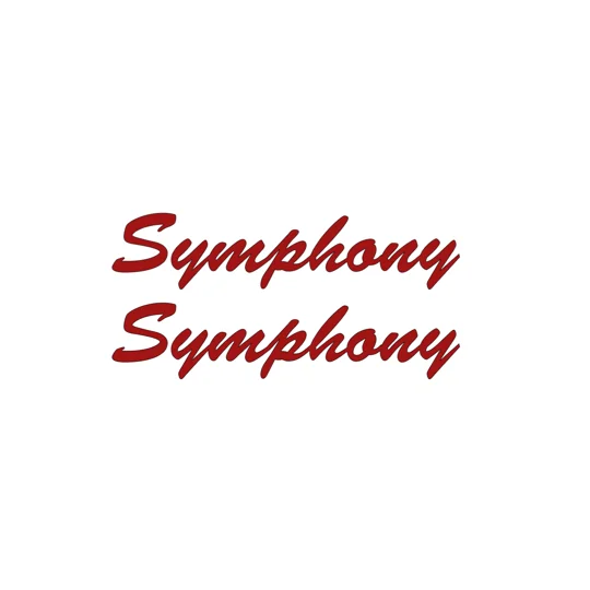 ~2 Symphony Decal From Auto Sleeper Joined Lettering