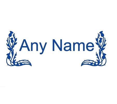 Thistle Van Name Decal For You Scottish Owners