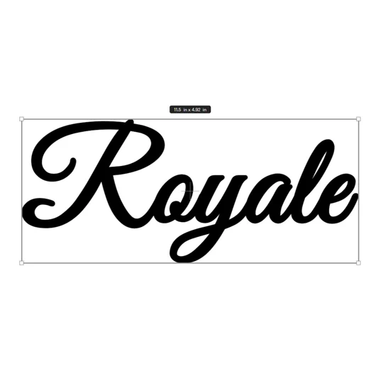 ~11.5" ROYALE Vinyl Decal Sticker for the Swift Motorhome or Caravan