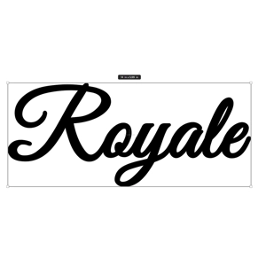 ROYALE Vinyl Decal Sticker for the Swift Motorhome or Cara..
