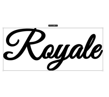 ~11.5" ROYALE Vinyl Decal Sticker for the Swift Motorhome or Caravan