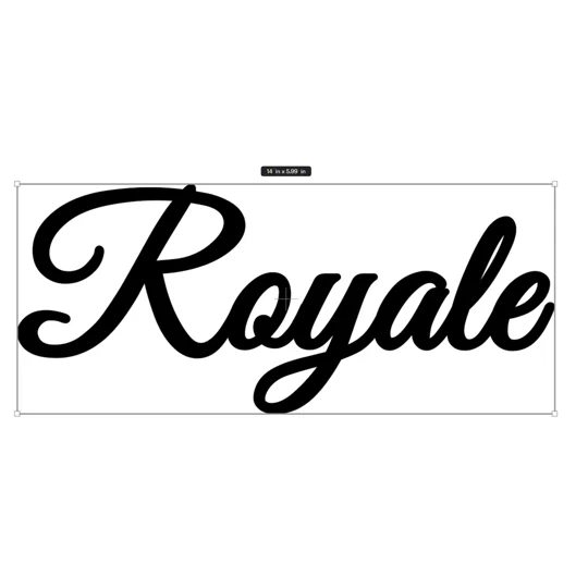 ~11.5" ROYALE Vinyl Decal Sticker for the Swift Motorhome or Caravan