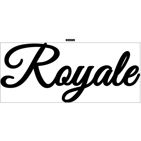 ~11.5" ROYALE Vinyl Decal Sticker for the Swift Motorhome or Caravan