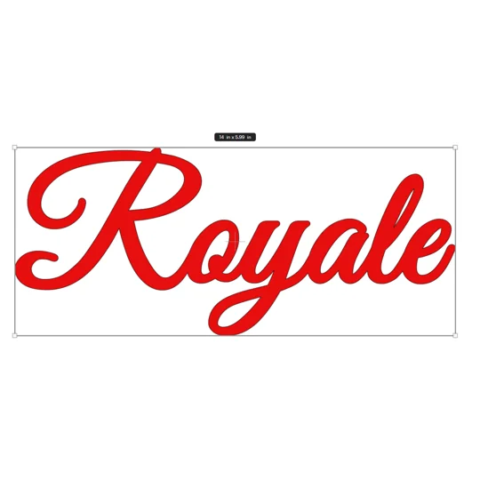 ~11.5" ROYALE Vinyl Decal Sticker for the Swift Motorhome or Caravan