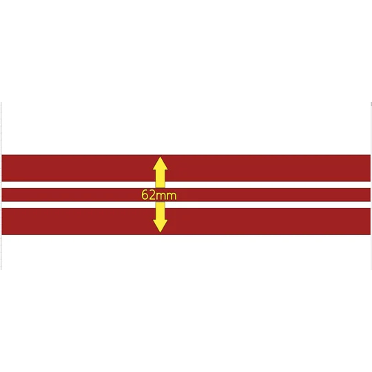 ~2x 4ft Length Design " E " Very Narrow 6cm Motorhome Camper Decal Stripe