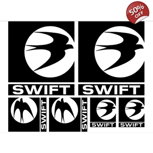 Set Of 6 Swift Caravan Or Motorhome Decal Sticker