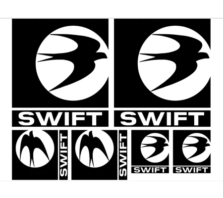 ~Set Of 6 Swift Caravan Or Motorhome Decal Sticker