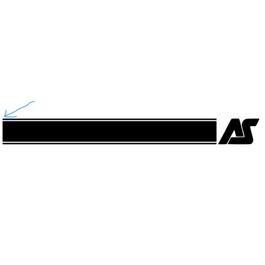 ~Auto-Sleeper Bonnet / Grill Stripe Decal With AS in Center