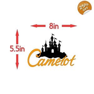 #Camelot With Castle Decal Graphic 8in x 5.5in
