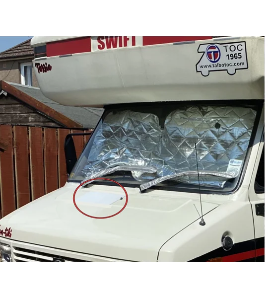 ~Single (1) White Bonet Talbot Express Vent Magnetic Covers 38cm X 14cm